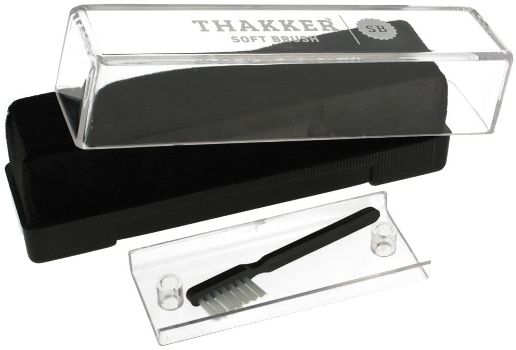 Thakker - Cepillo de fibras de carbono para vinilos